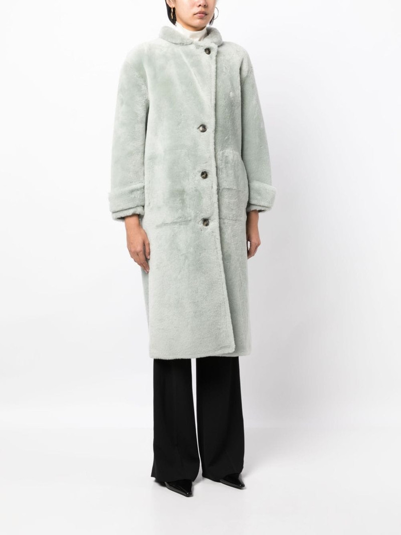 button-up mid-length coat 3