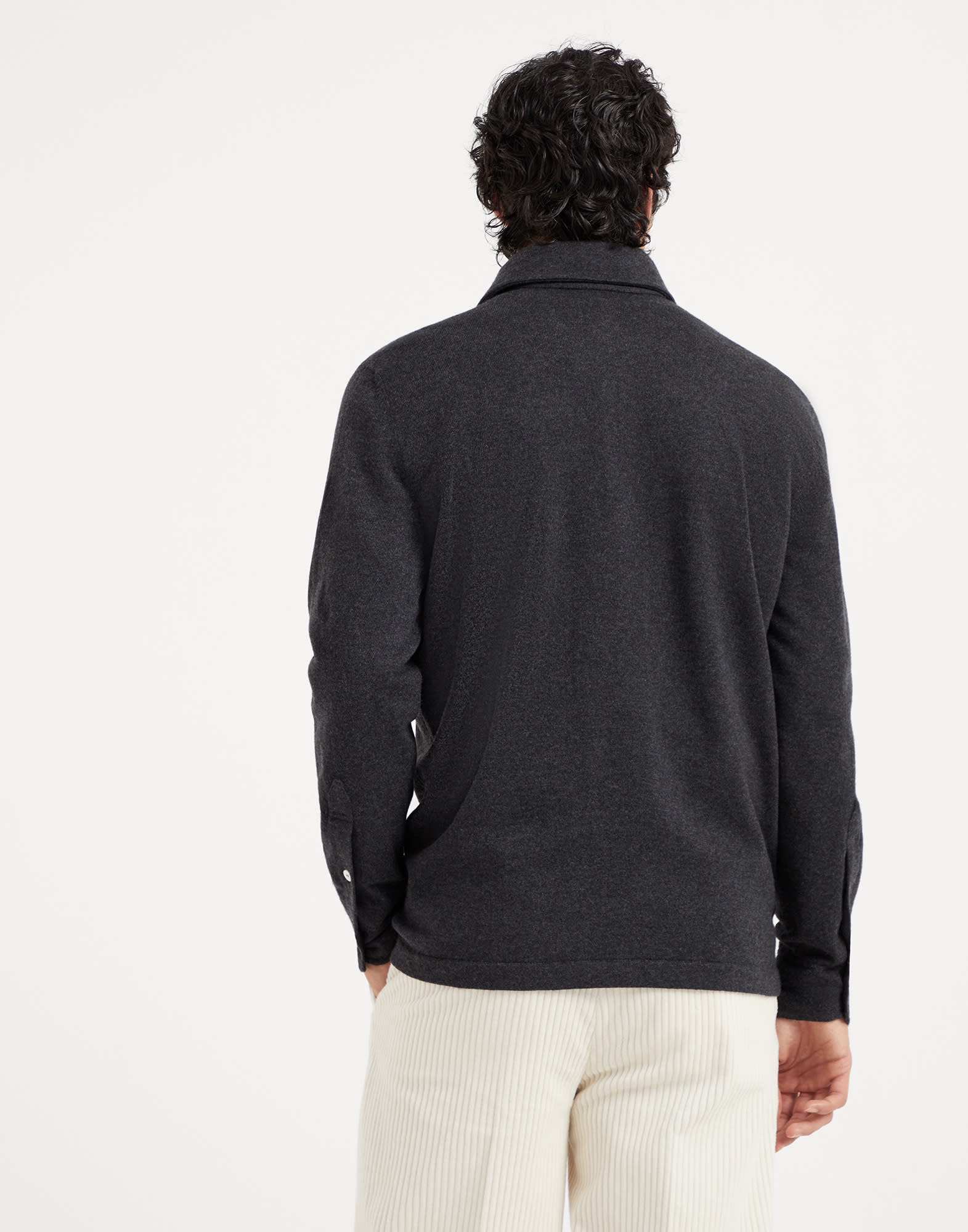 Cashmere knit polo - 2