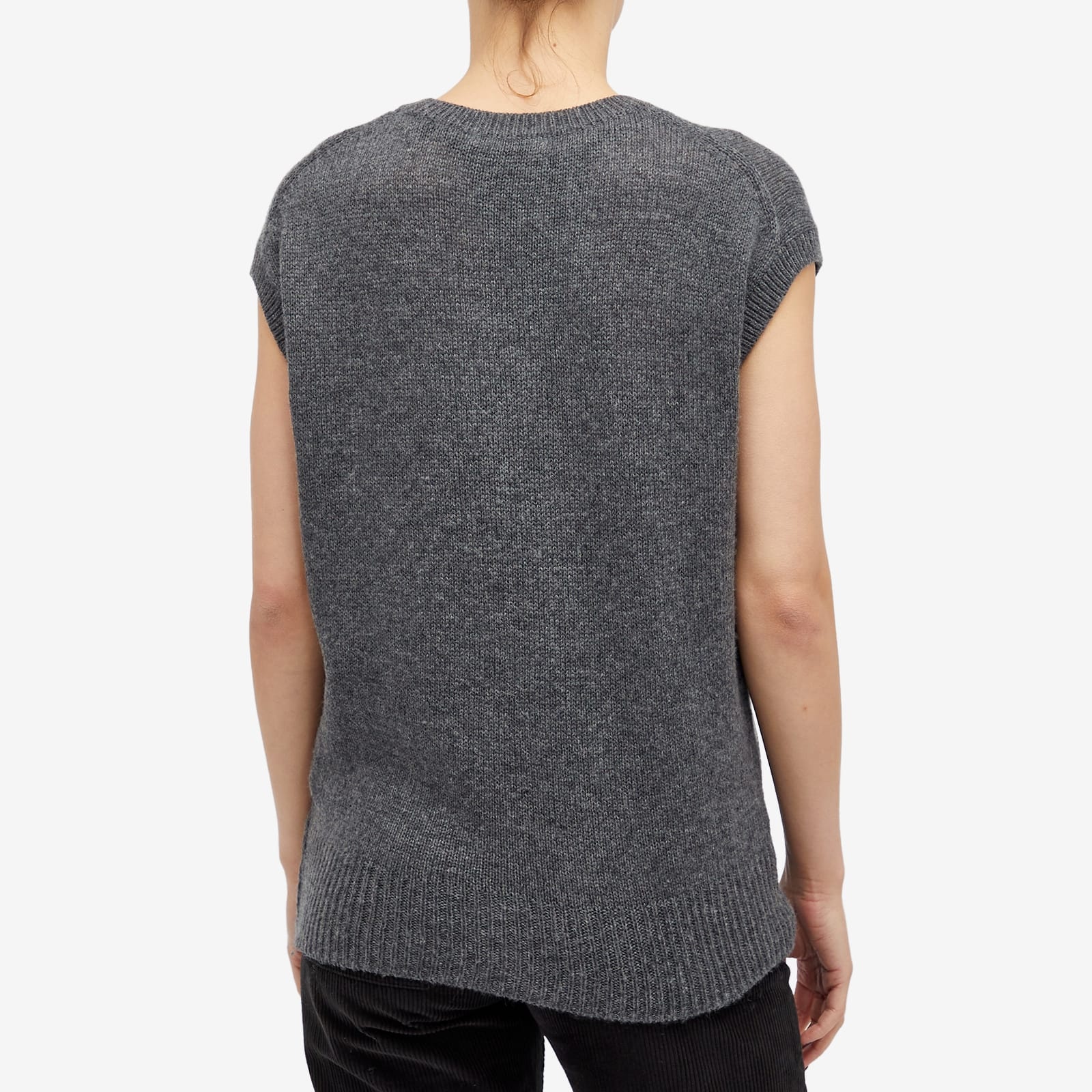 AURALEE Auralee Wool Cashmere Silk Knit Vest | REVERSIBLE