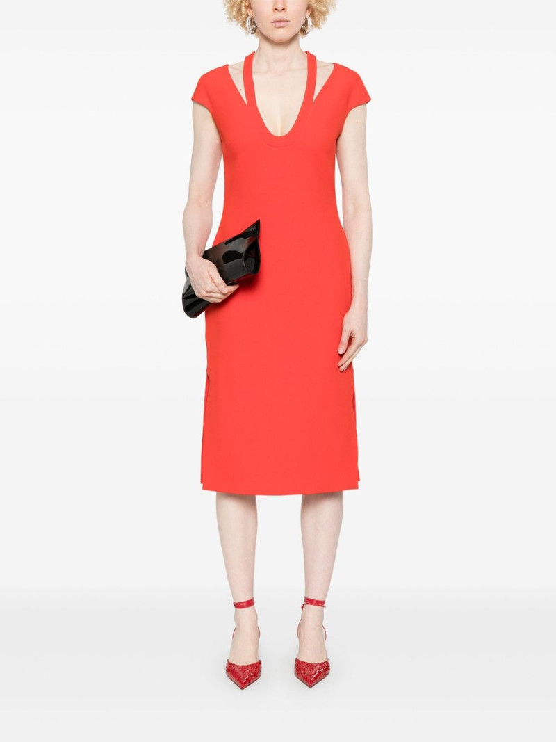 David Koma cady midi dress outlook