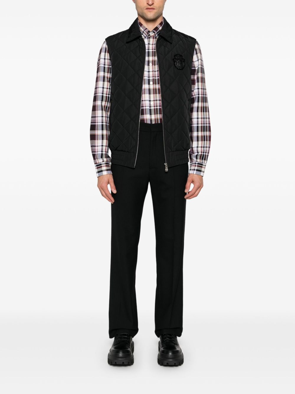 plaid-check shirt - 2