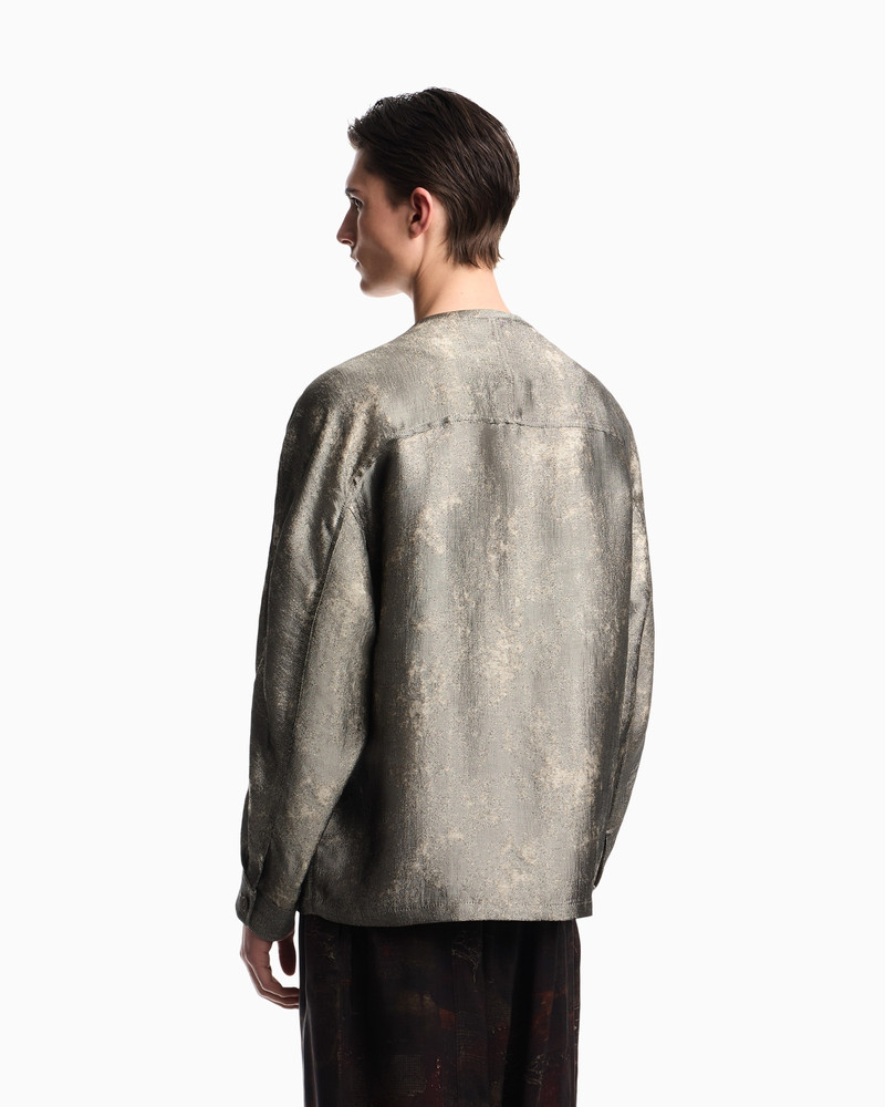 EMPORIO ARMANI FLOWING JACQUARD SHIRT JACKET outlook