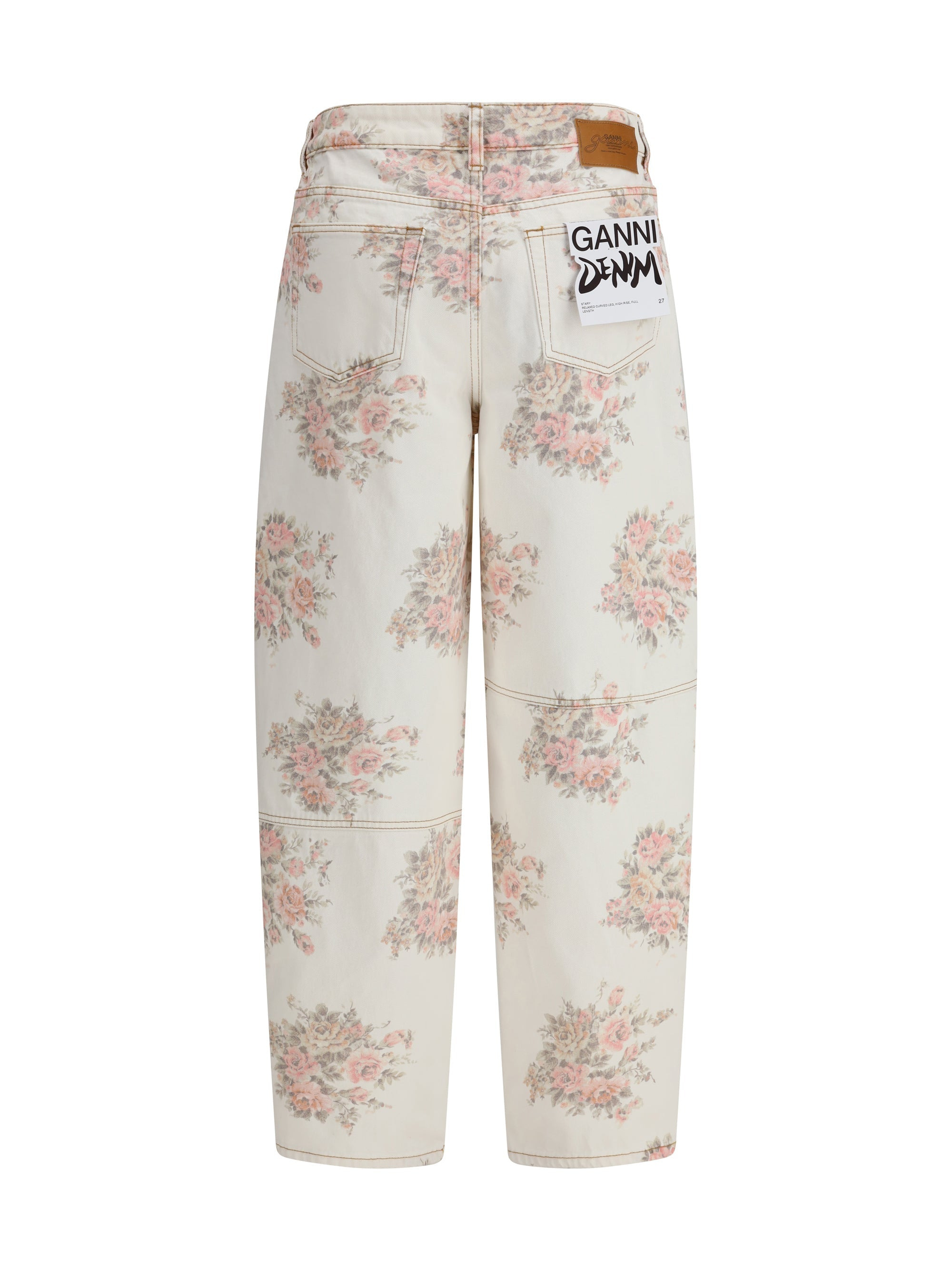 Ganni Women Print Denim Stary - 2