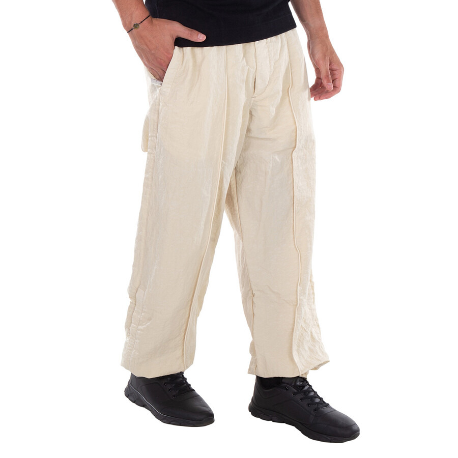 Burberry Wide-Leg Crinkle Sweatpants - 4