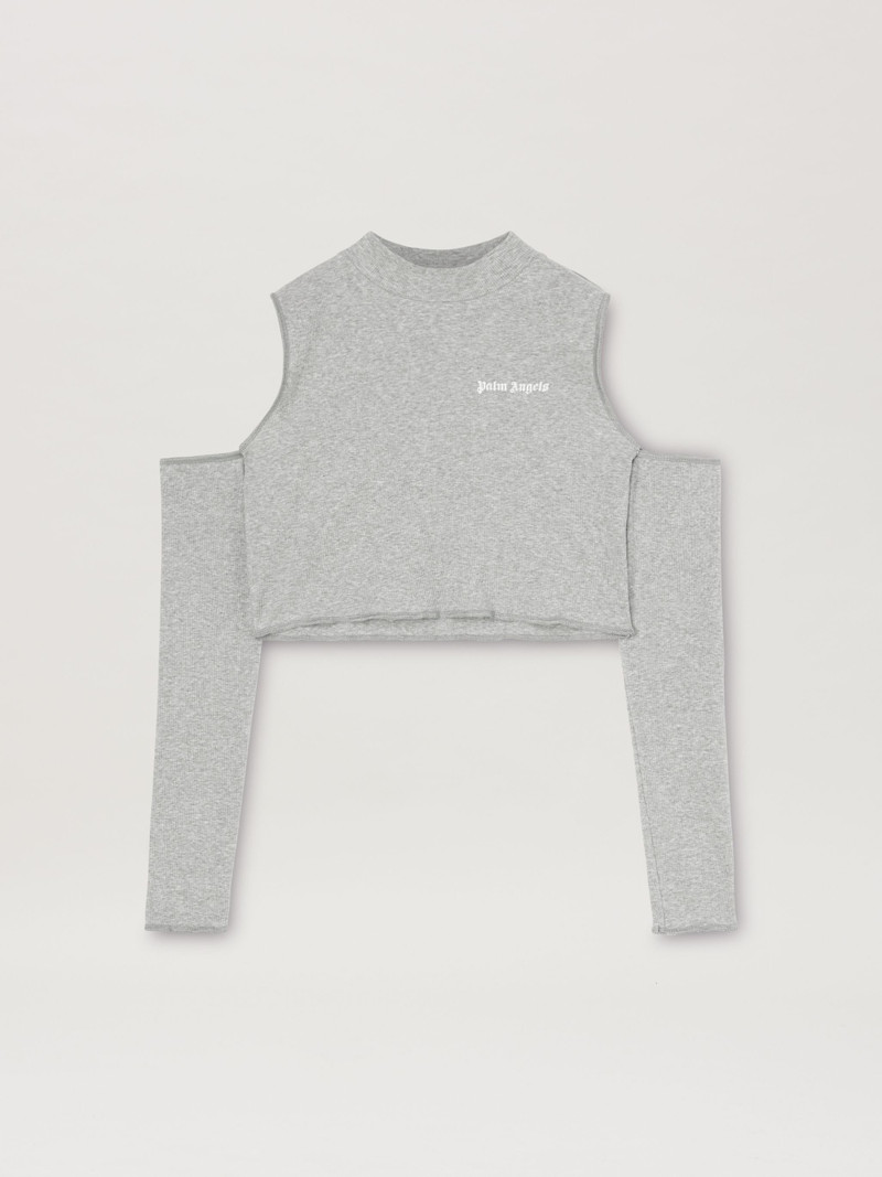 Logo Cutout Mockneck Top 1