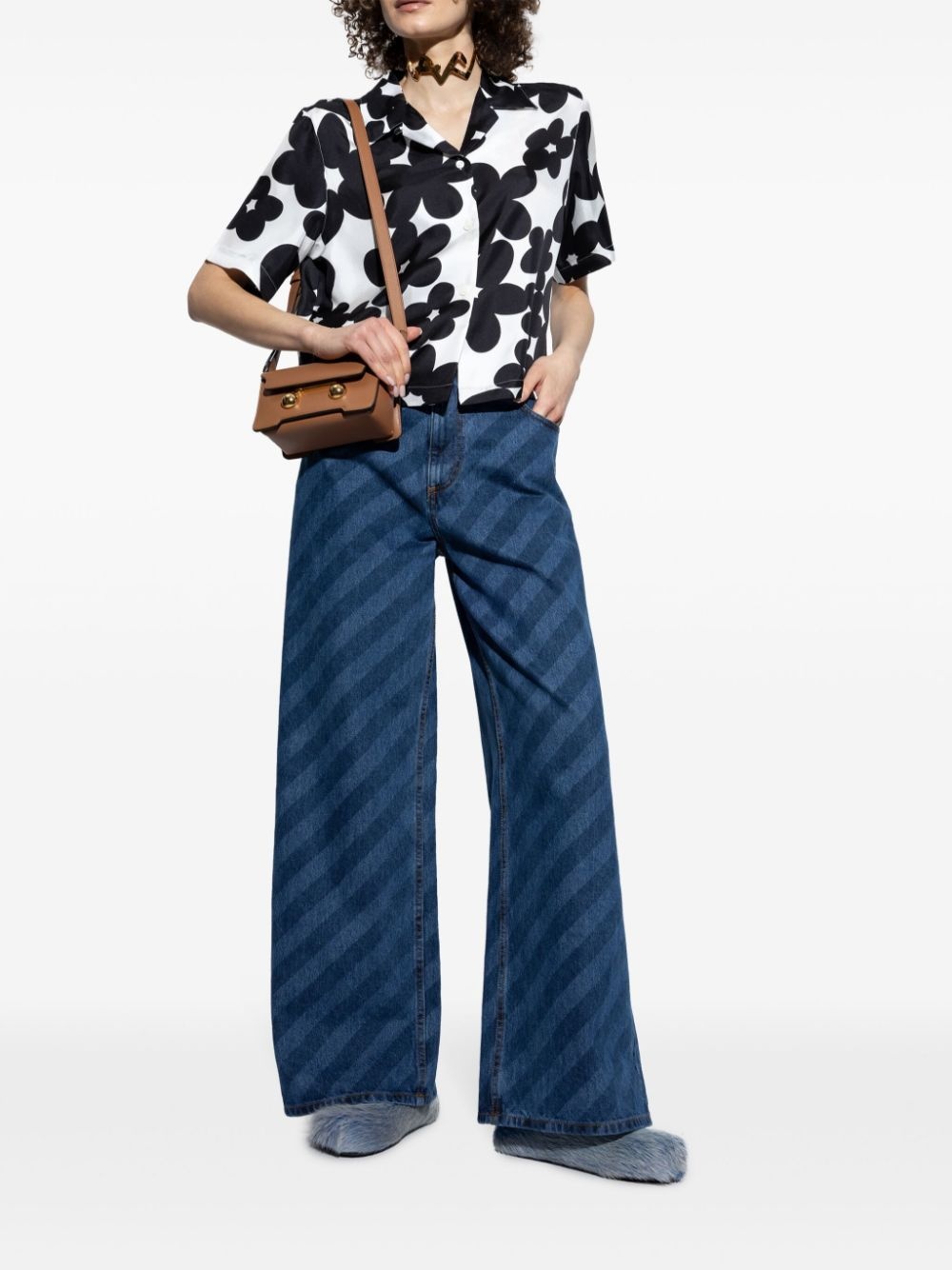 floral-print shirt - 2