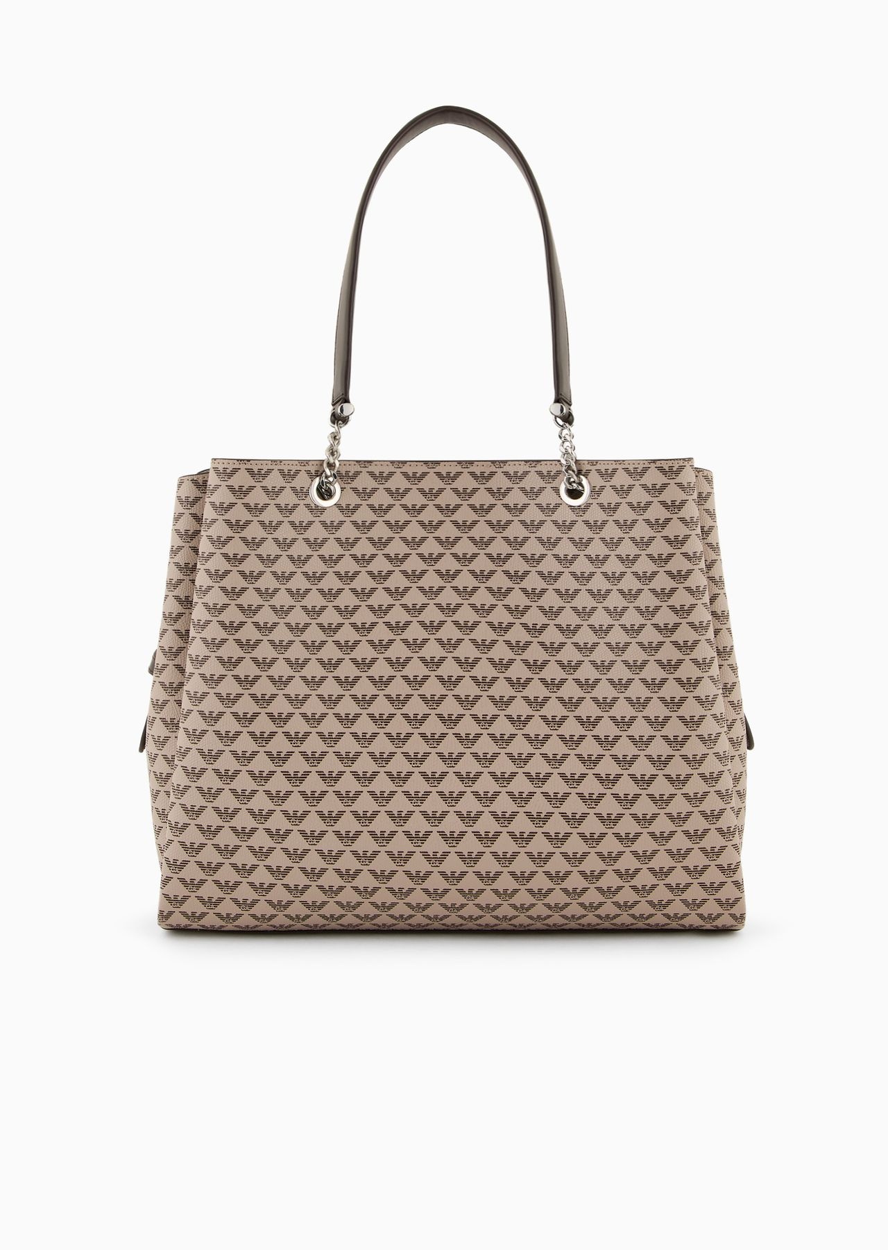 All-over eagle shopper bag with eagle charm - 3