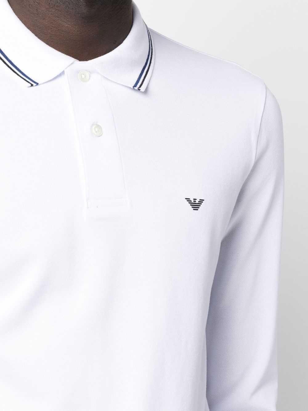 logo print polo shirt - 5