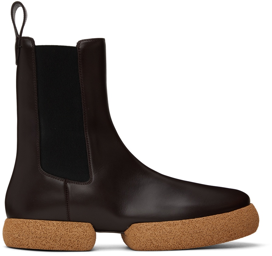 Brown Leather Chelsea Boots - 2