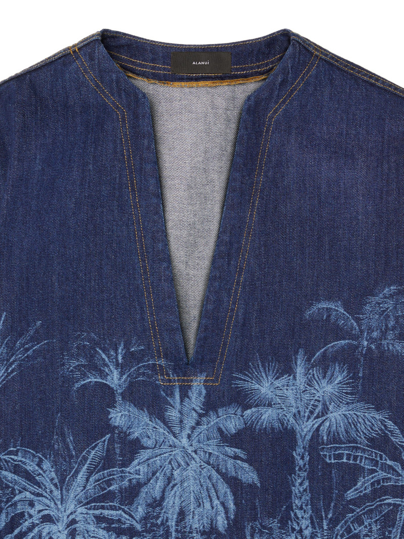 Jungle Toile De Jouy Denim Chemisier 8