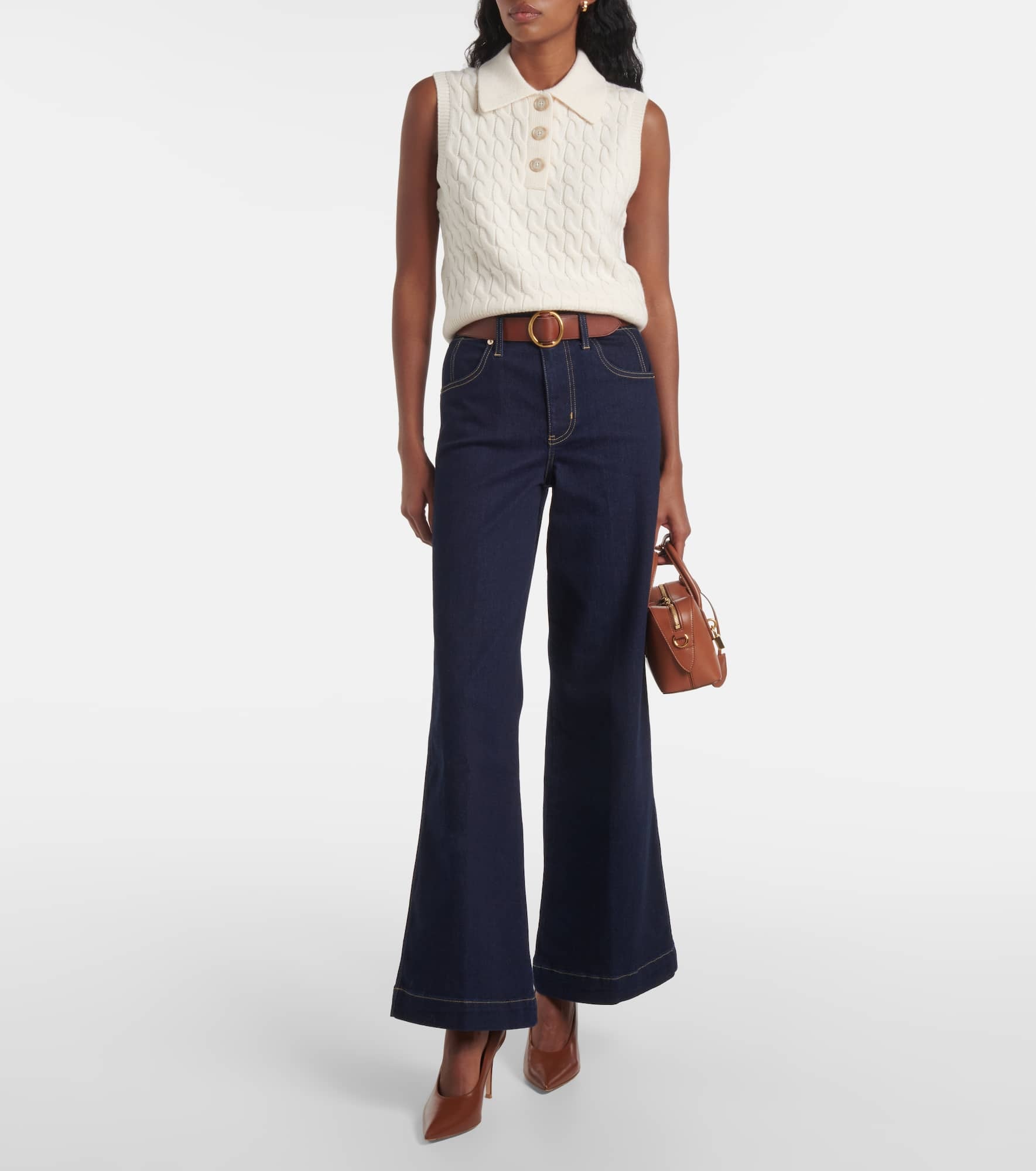 The Seamed Wide high-rise jeans - 2