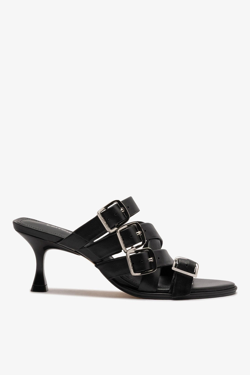 Patti Mule In Black Leather 1