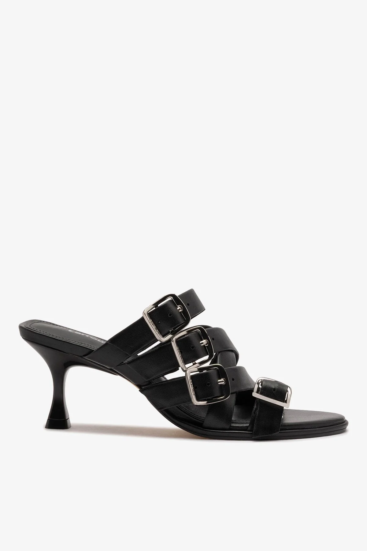 Patti Mule In Black Leather - 1