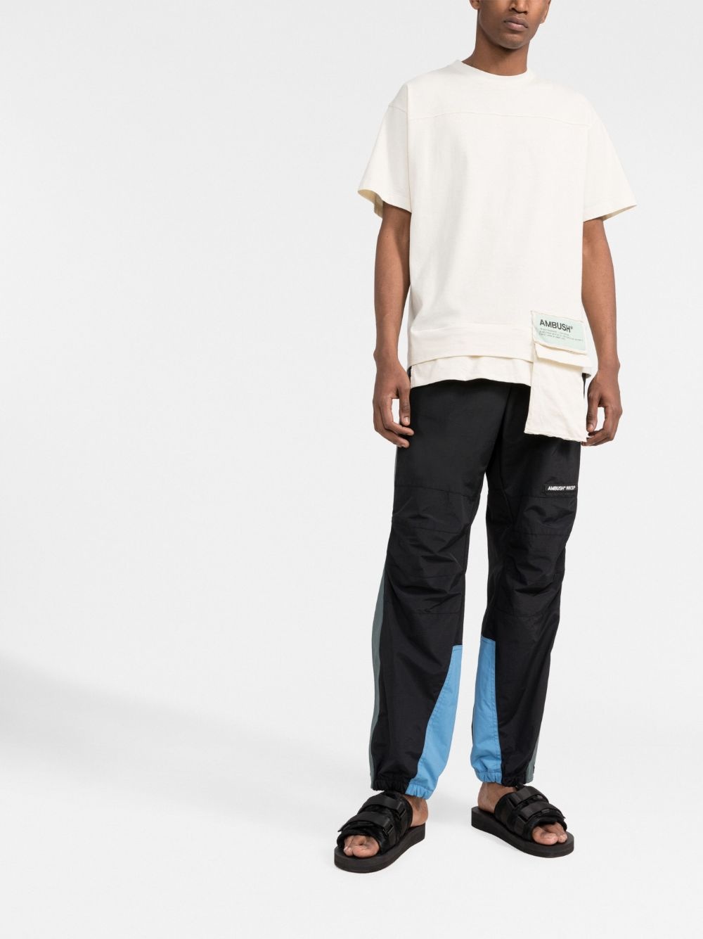 layered-hem cotton T-shirt - 2