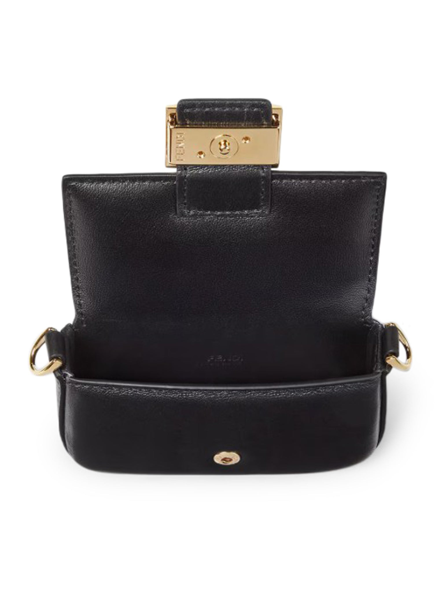 NANO BAGUETTE CHARM IN BLACK NAPPA - 5