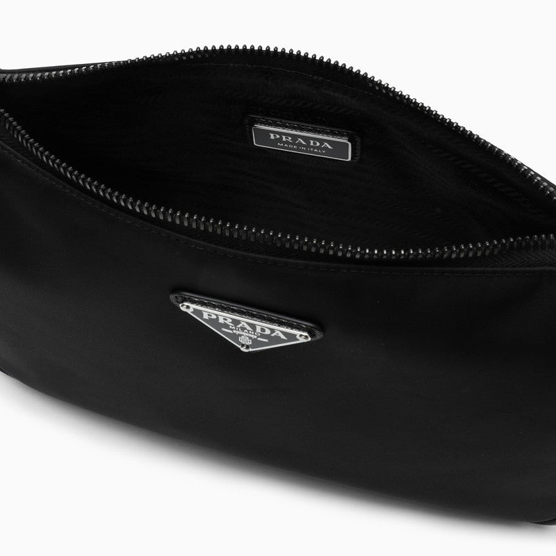 Prada Black Cross-Body Bag In Re-Nylon And Saffiano Leather Men - 5
