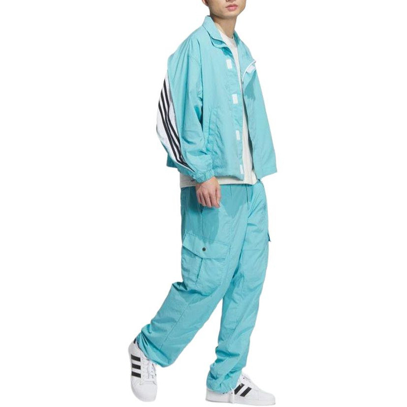 adidas adidas Originals x Ordinary People Light Woven Jacket Asia Sizing 'Mint Blue' IZ4919 outlook