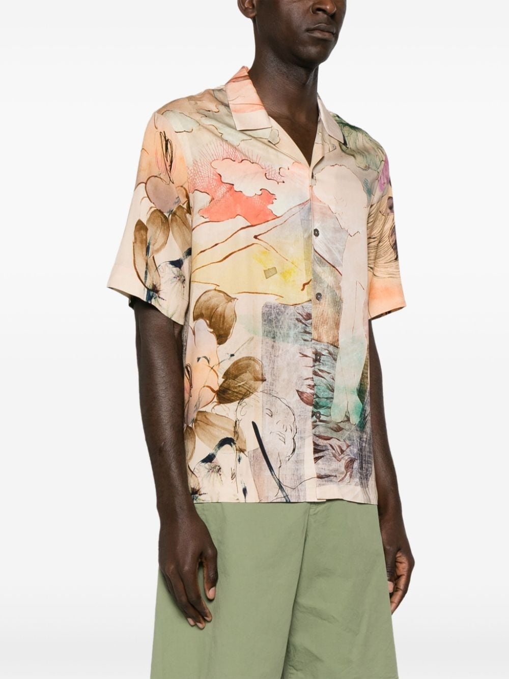 graphic-print short-sleeve shirt - 3