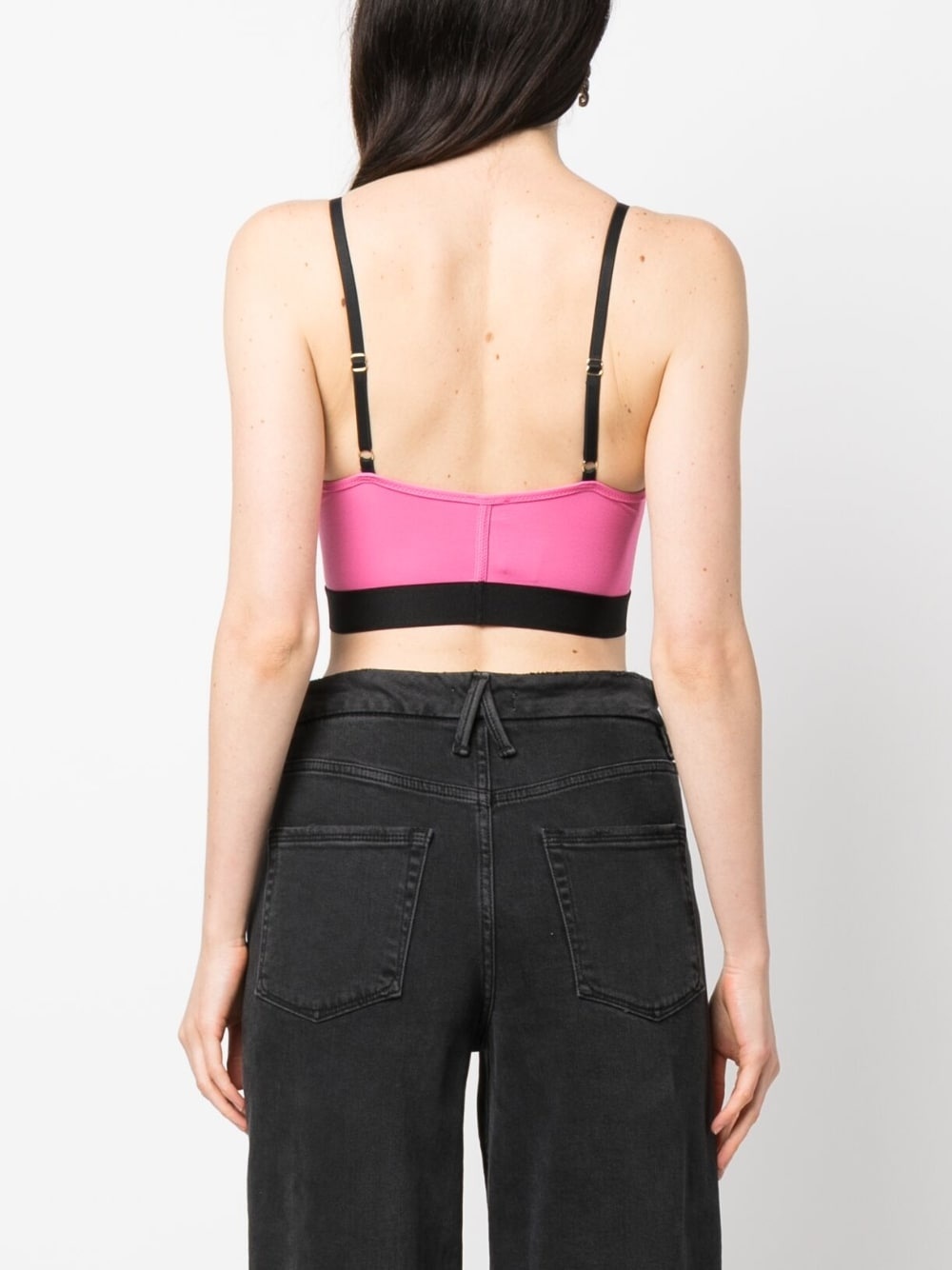 logo-trim stretch bralette - 4