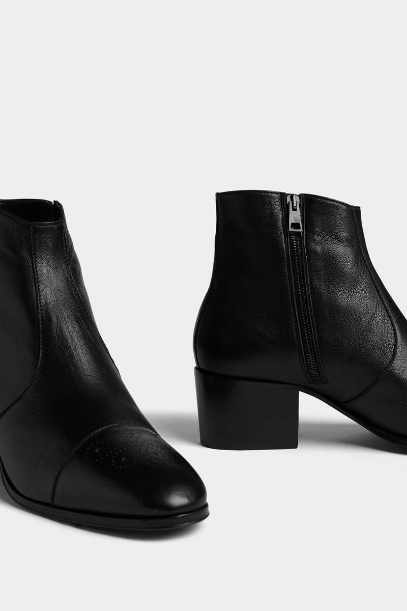 VINTAGE LEATHER ANKLE BOOT - 5