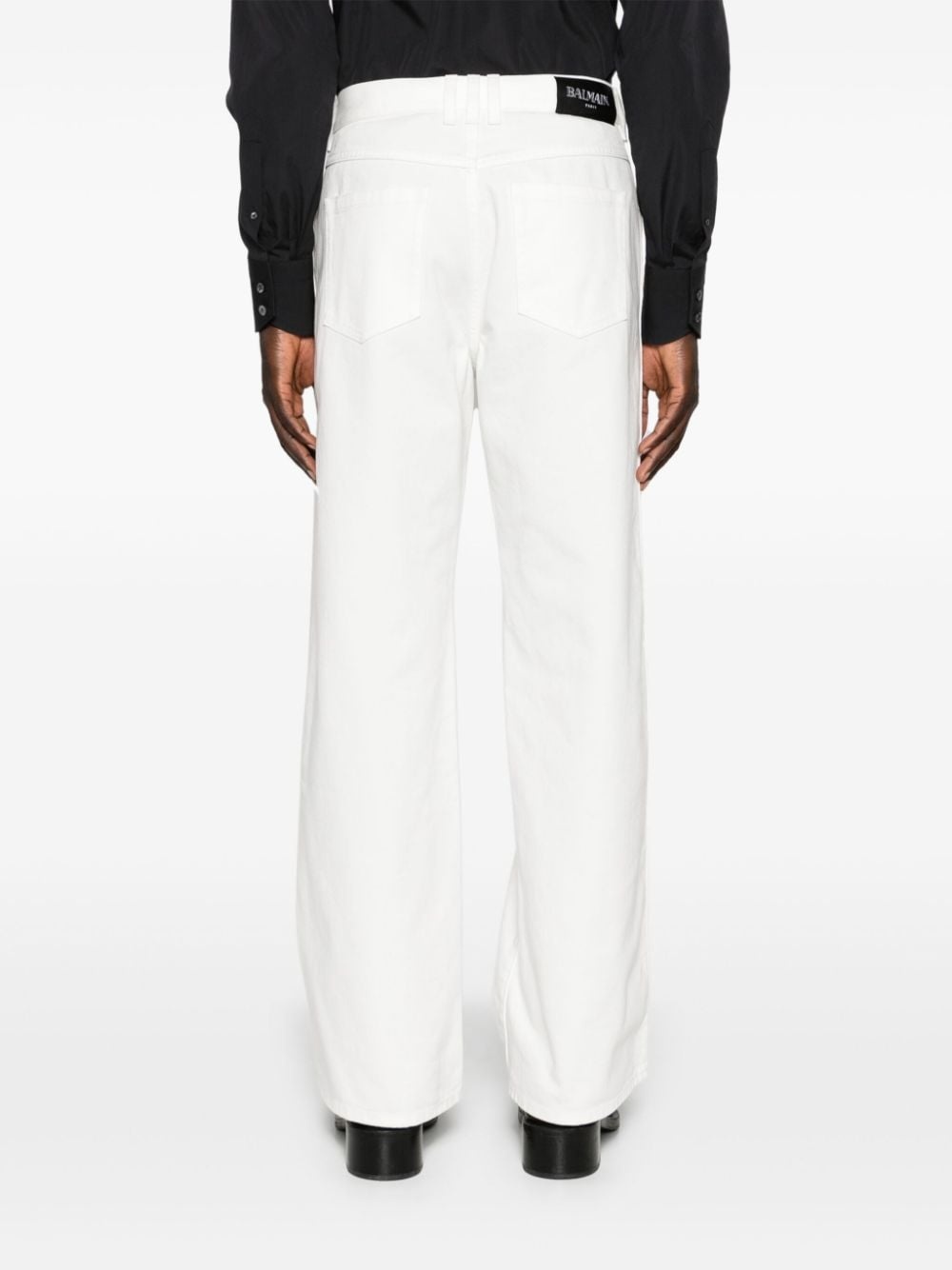 mid-rise straight jeans - 4