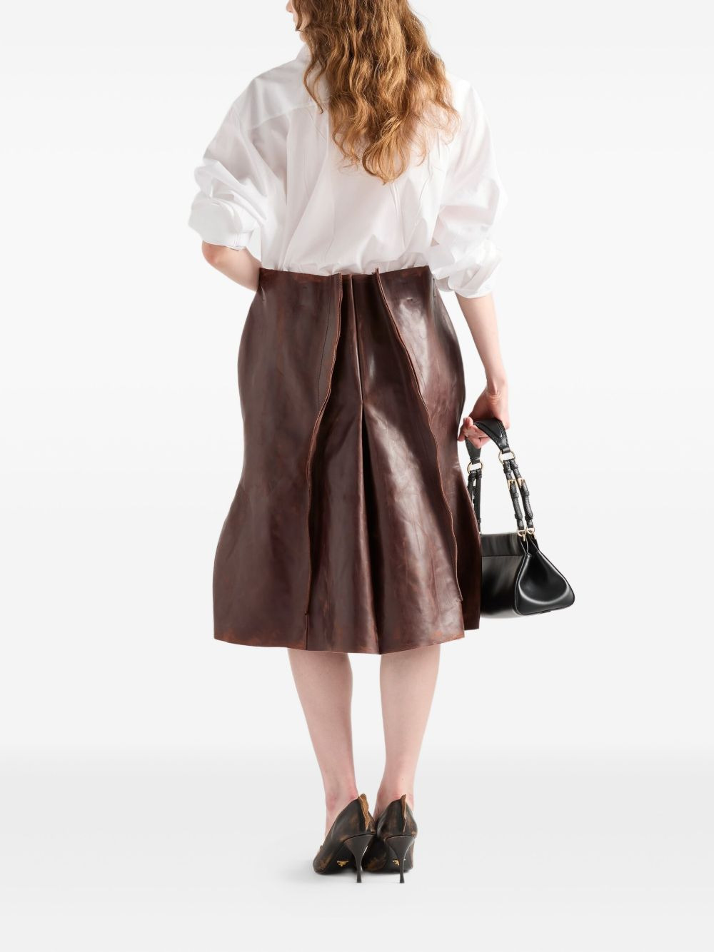 poplin button-fastening shirt - 3