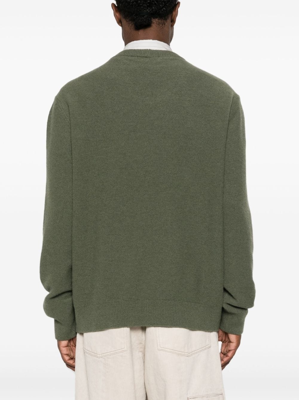 round-neck wool jumper - 4
