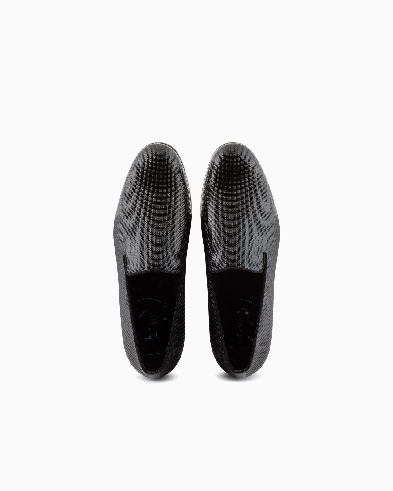 Braided-print patent-leather loafers - 3