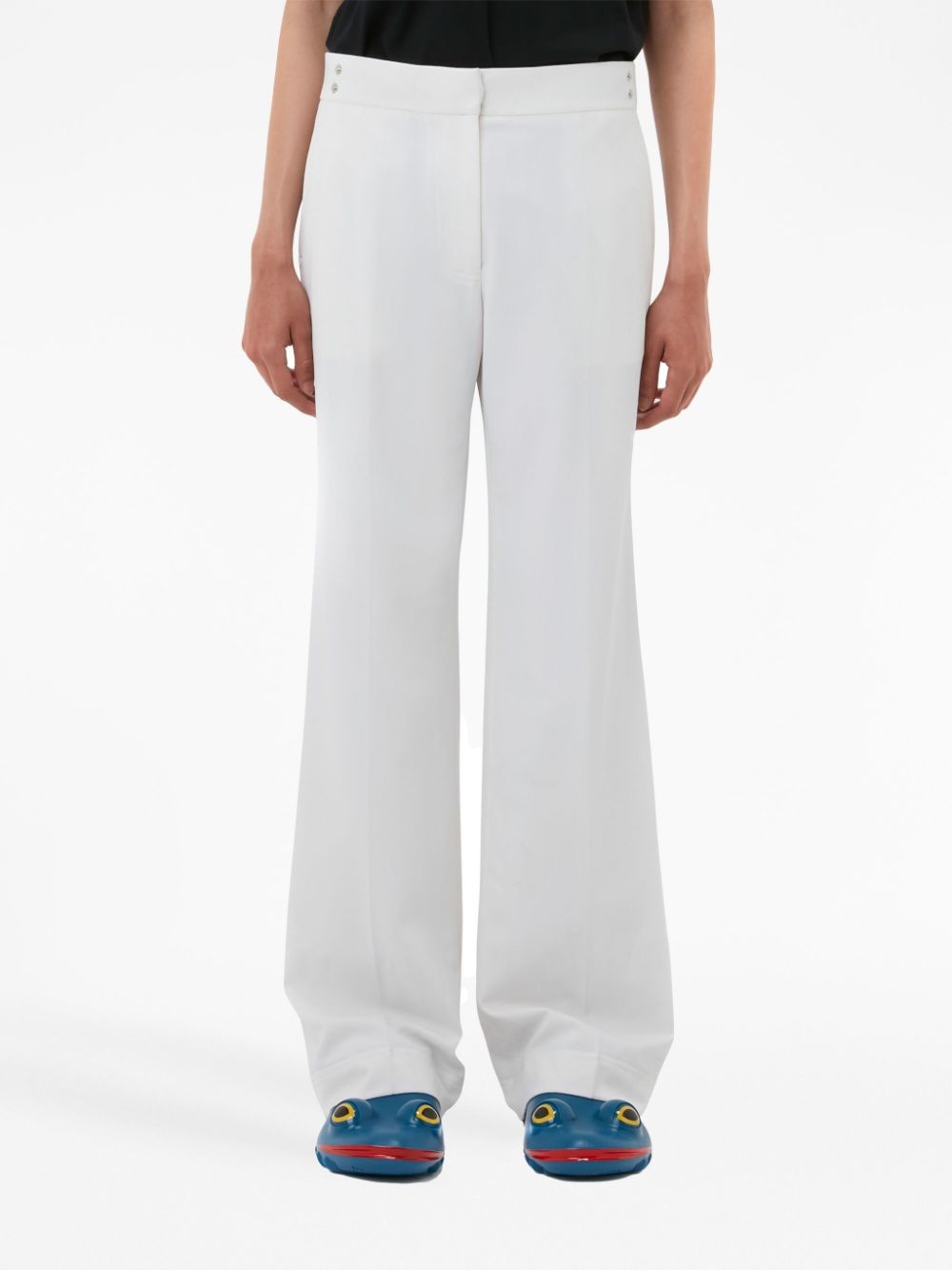 rivet-detailing straight-leg trousers - 3