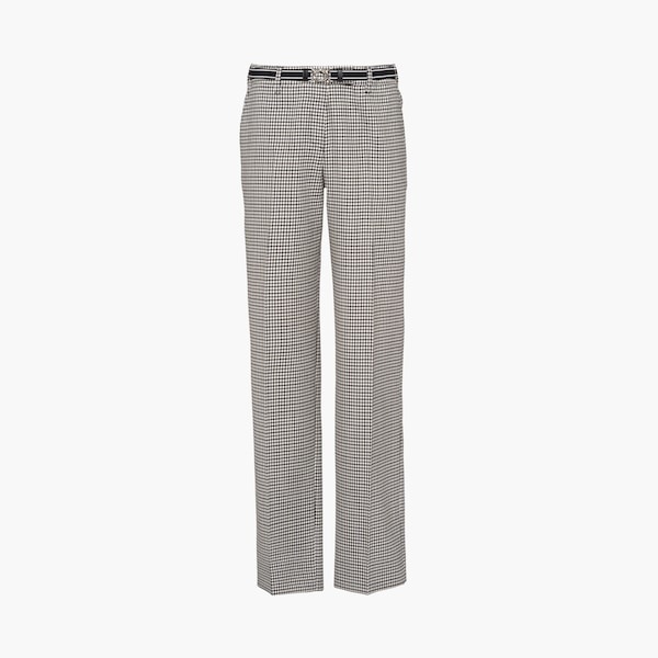 Houndstooth check pants - 3