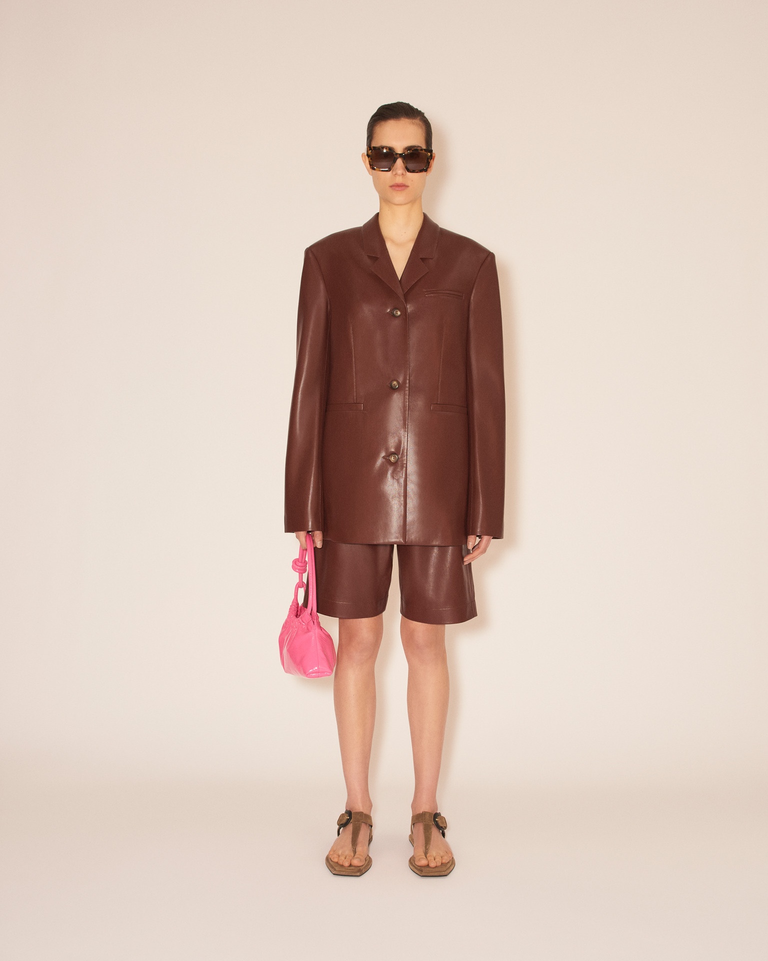 ARIZA - Boxy fit blazer - Plum chutney - 3