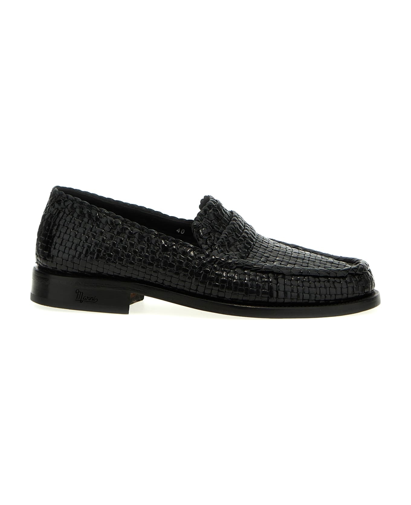 Braided Leather Loafers - 1