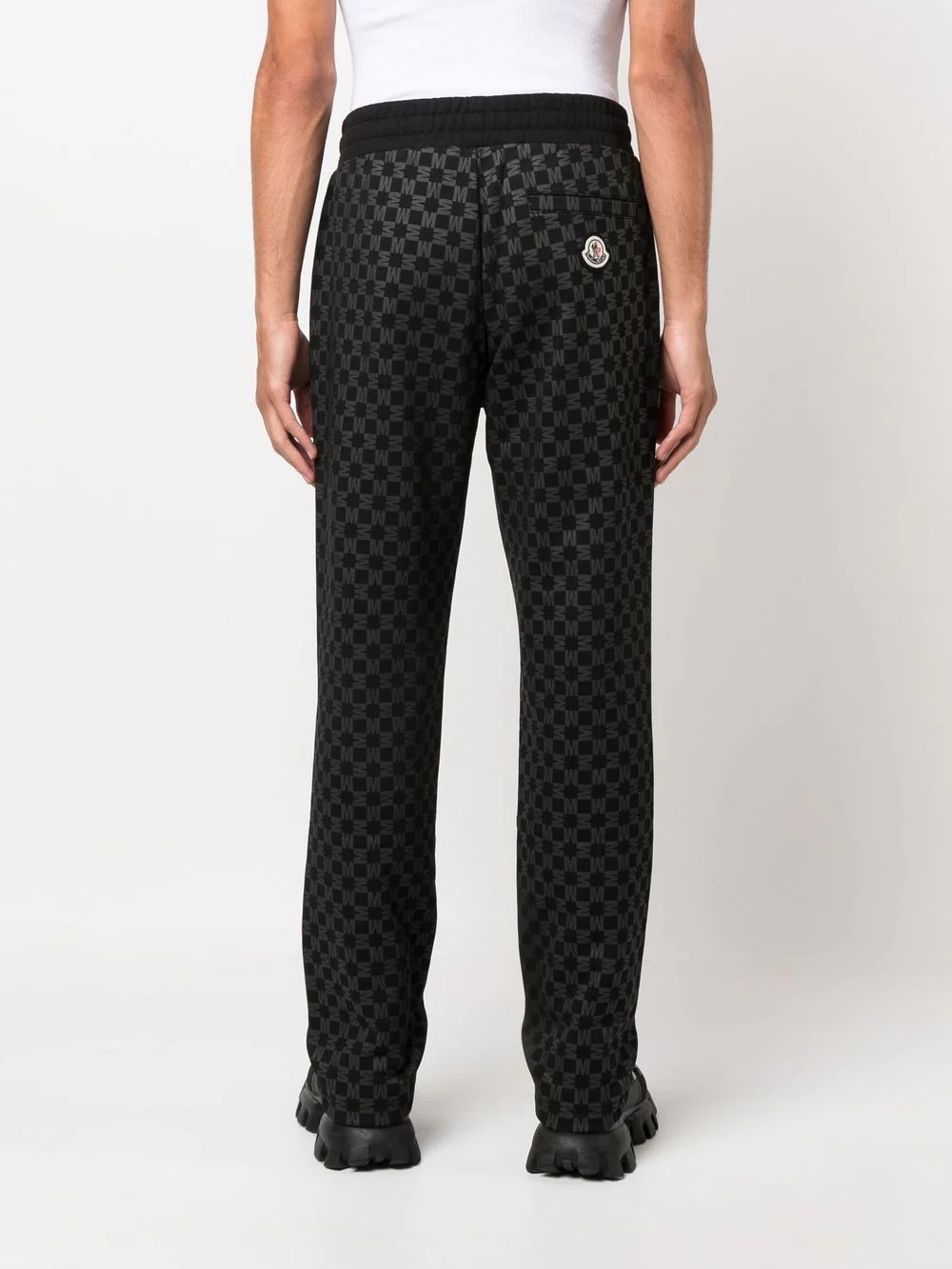 monogram-print track pants - 4