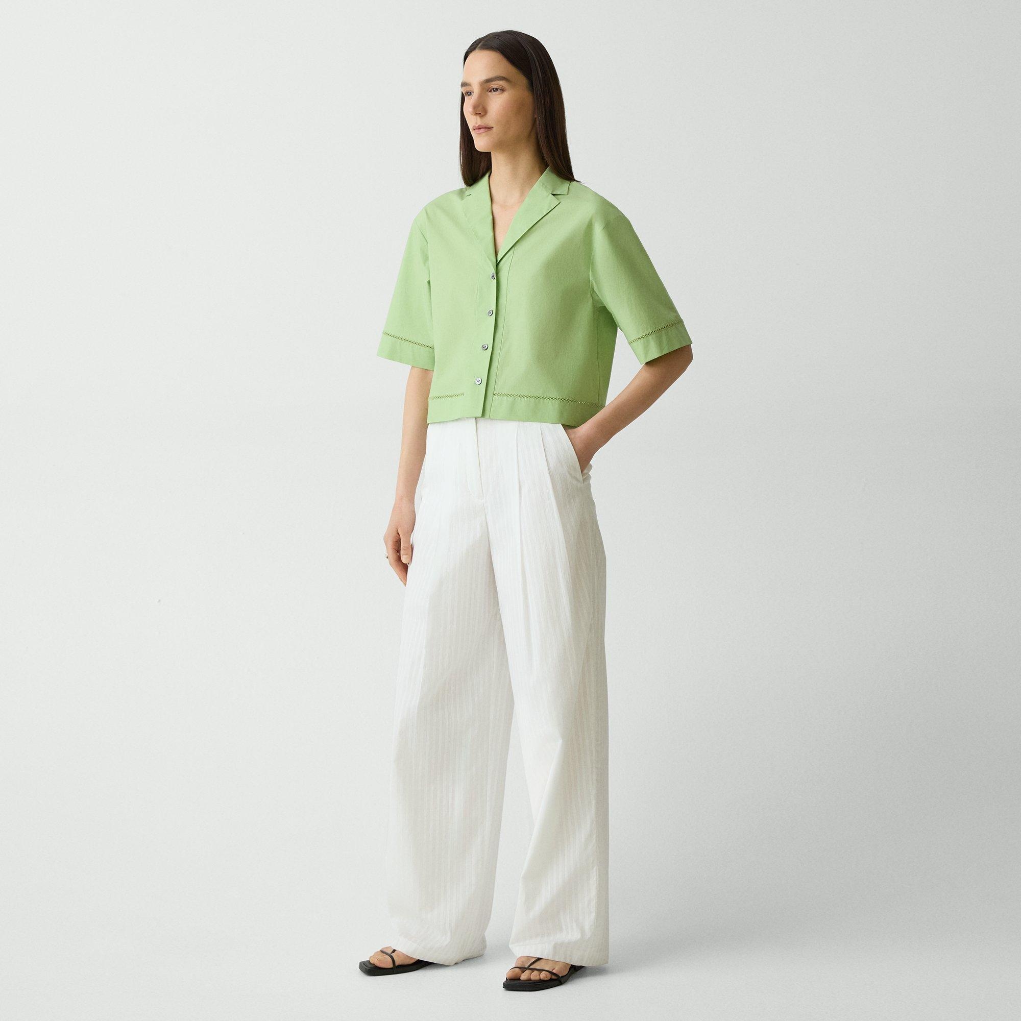 Boxy Camp Shirt in City Poplin - 6