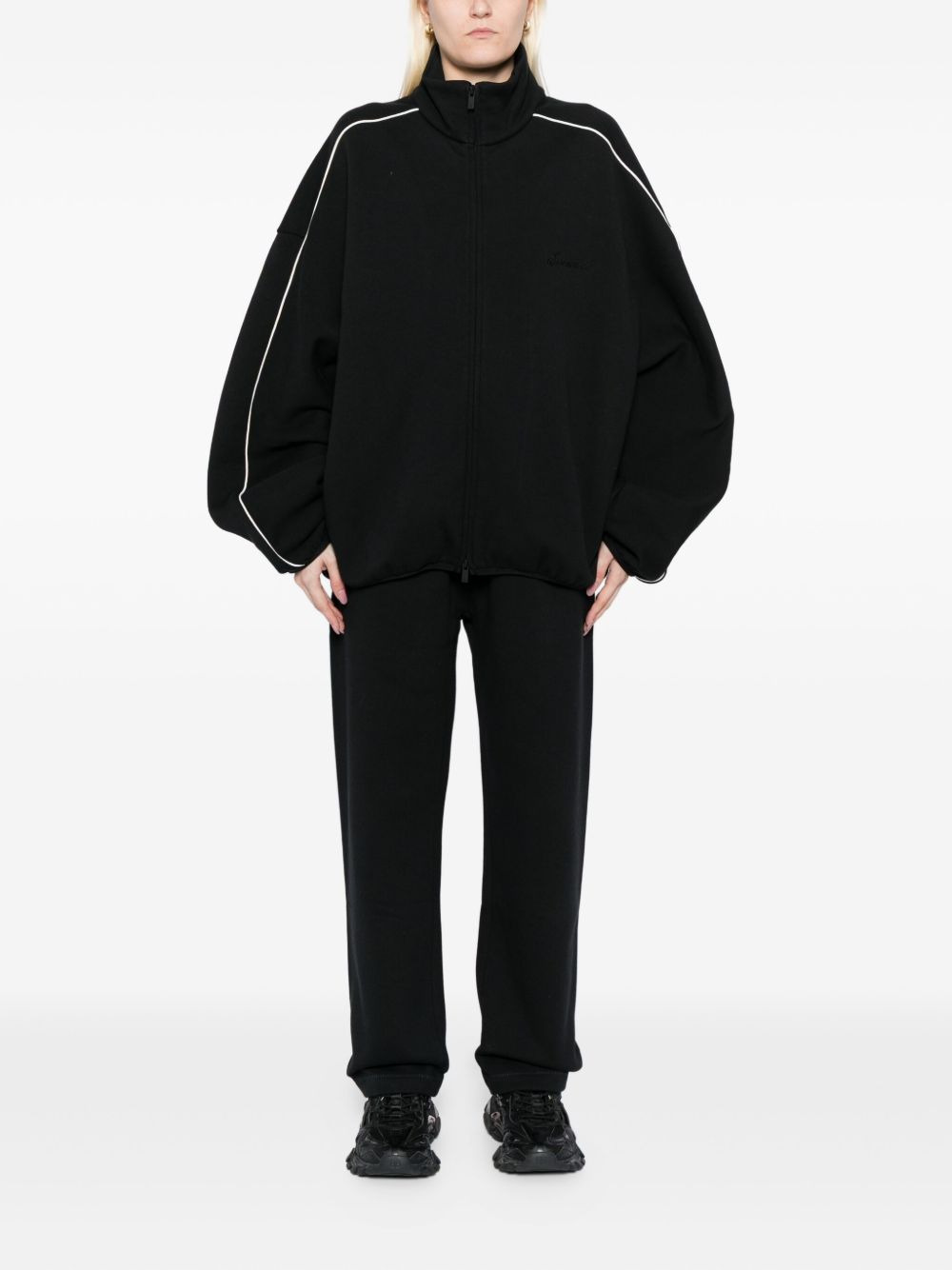 logo-embossed trousers - 2