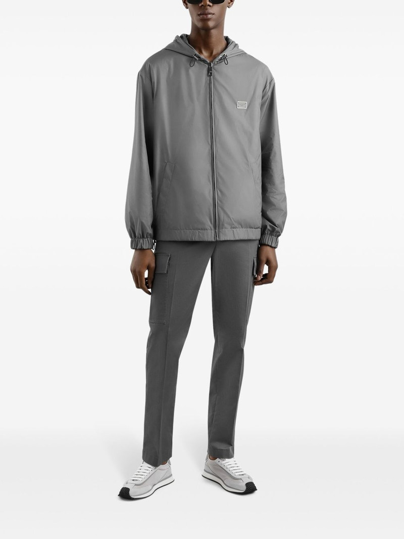 Dolce & Gabbana logo-plaque bomber jacket outlook