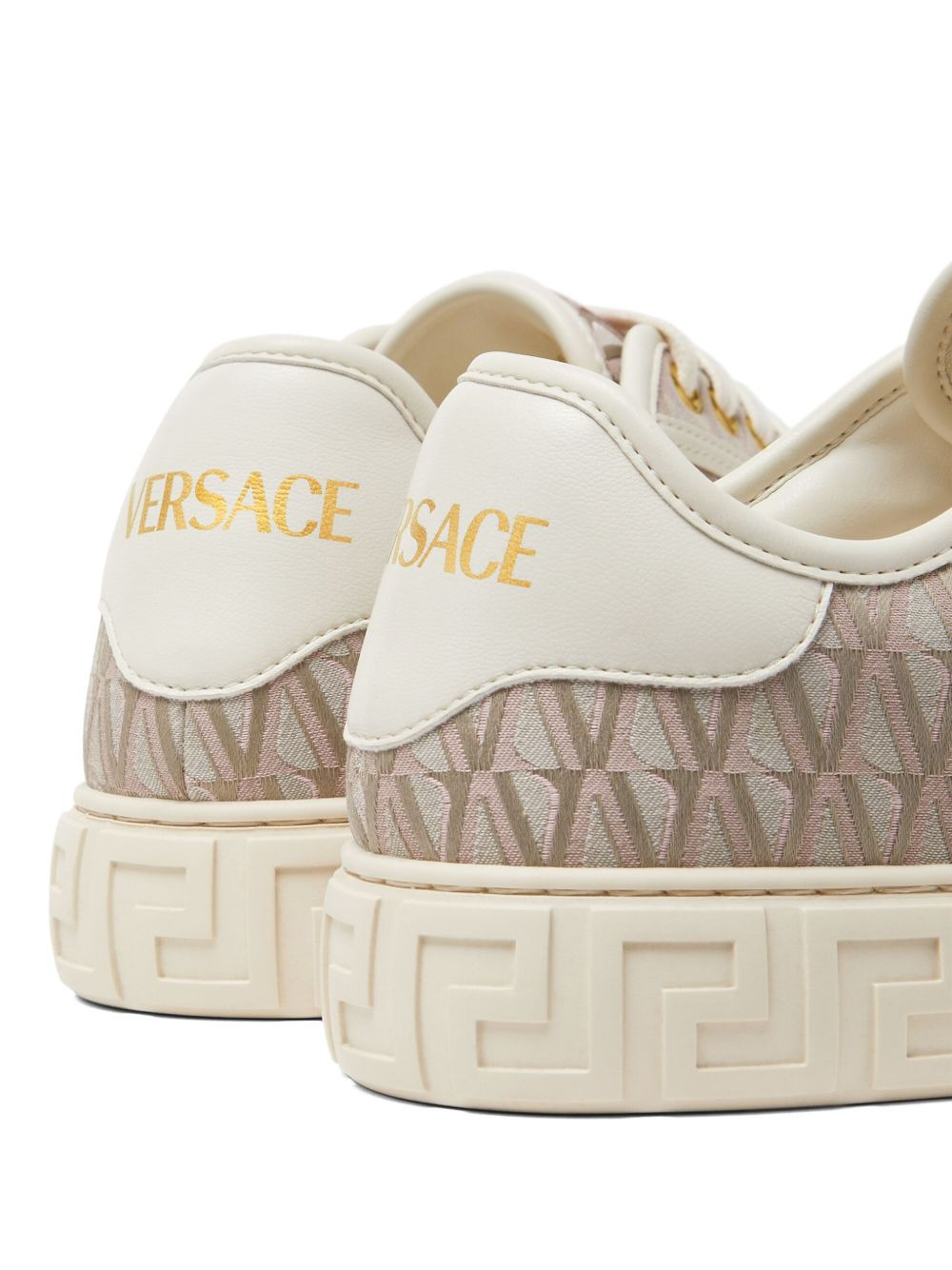 Greca-pattern sneakers - 4