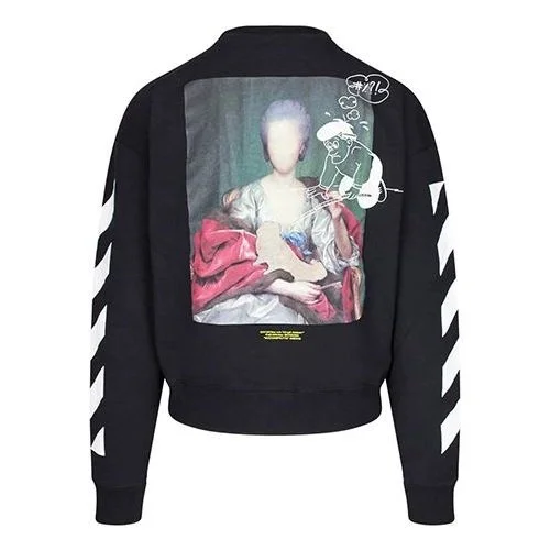 Off-White C/O Virgil Abloh Men'S Black Diag Mariana De Silva Over Sweatshirt OMBA035E19E300051088 - 1