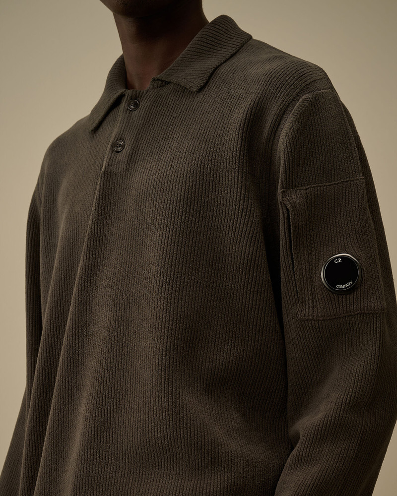 Cotton Chenille Polo Sweater 5