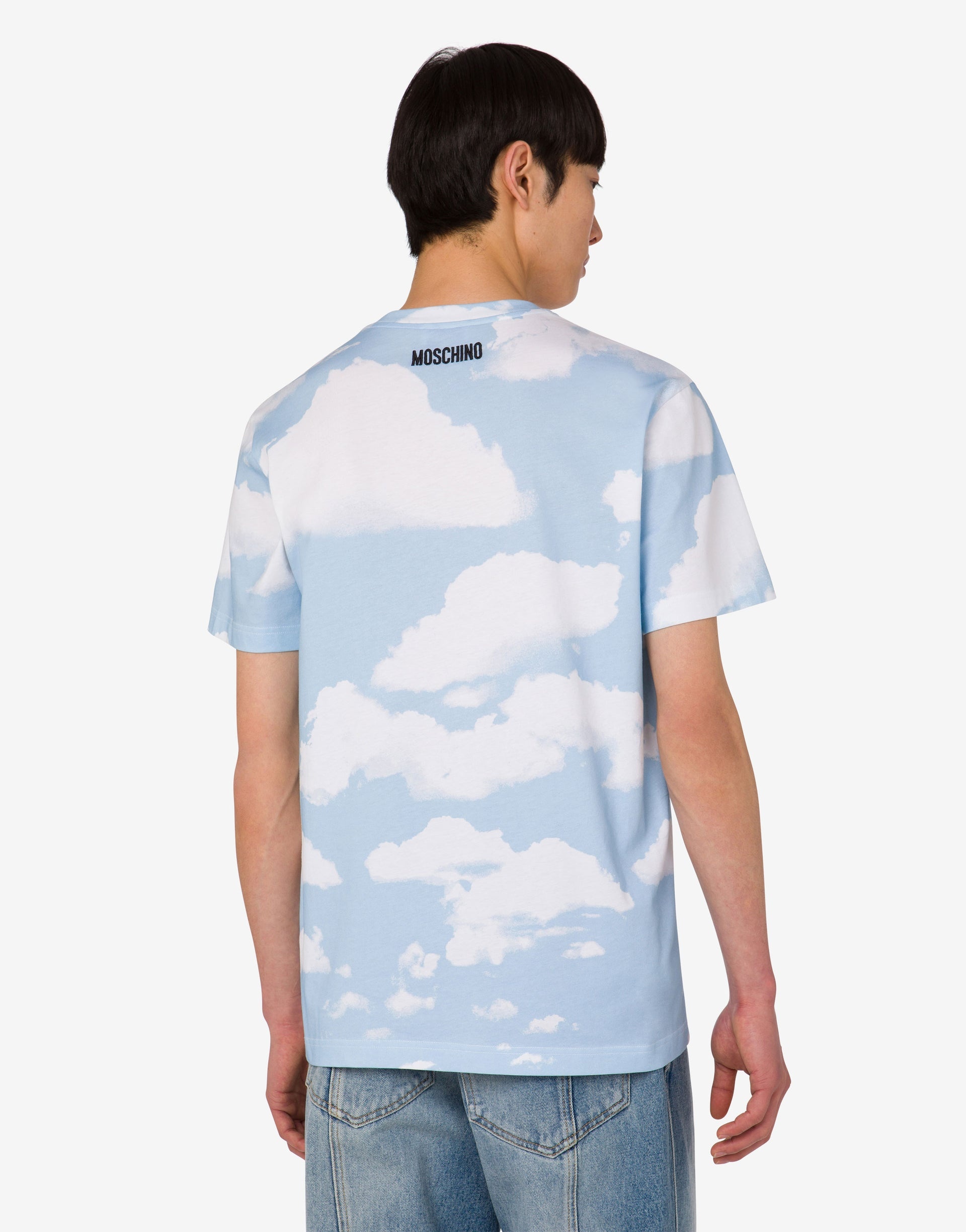 ORGANIC COTTON JERSEY T-SHIRT ARCHIVE CLOUDS - 3