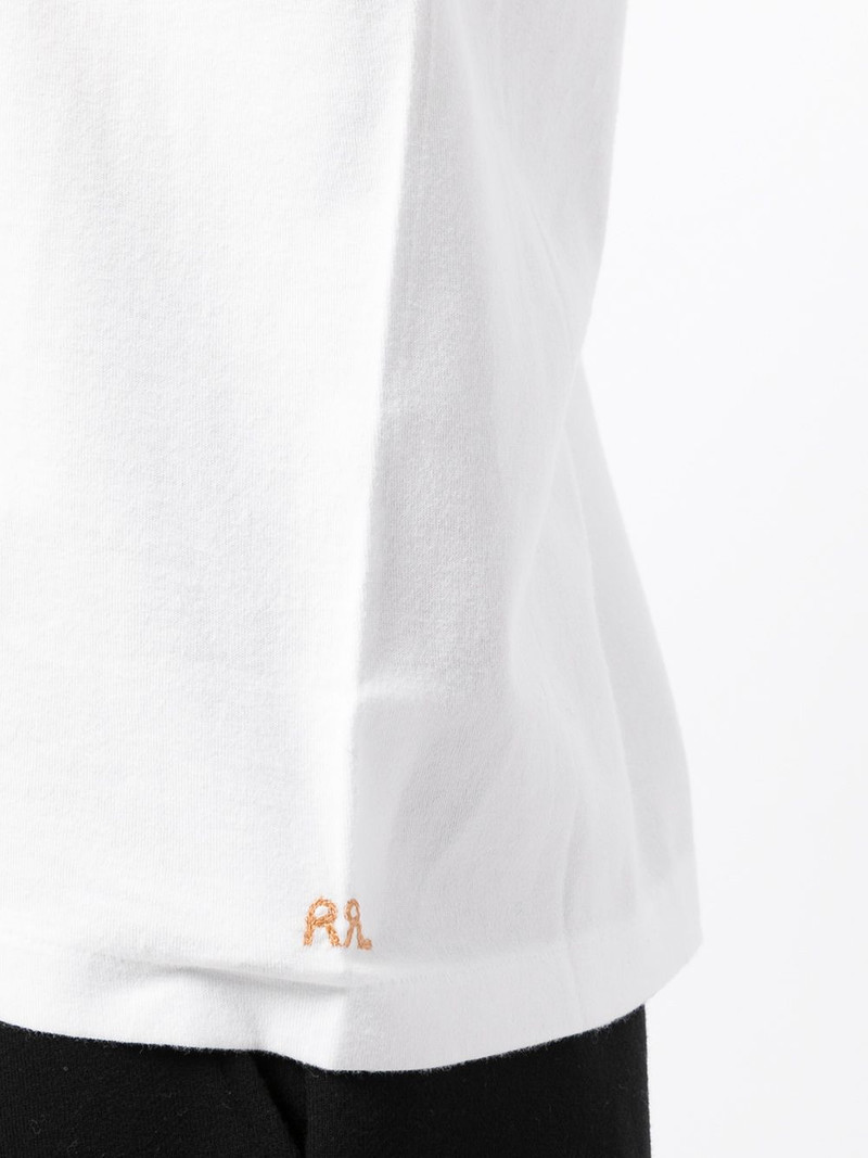 embroidered logo cotton T-shirt 5