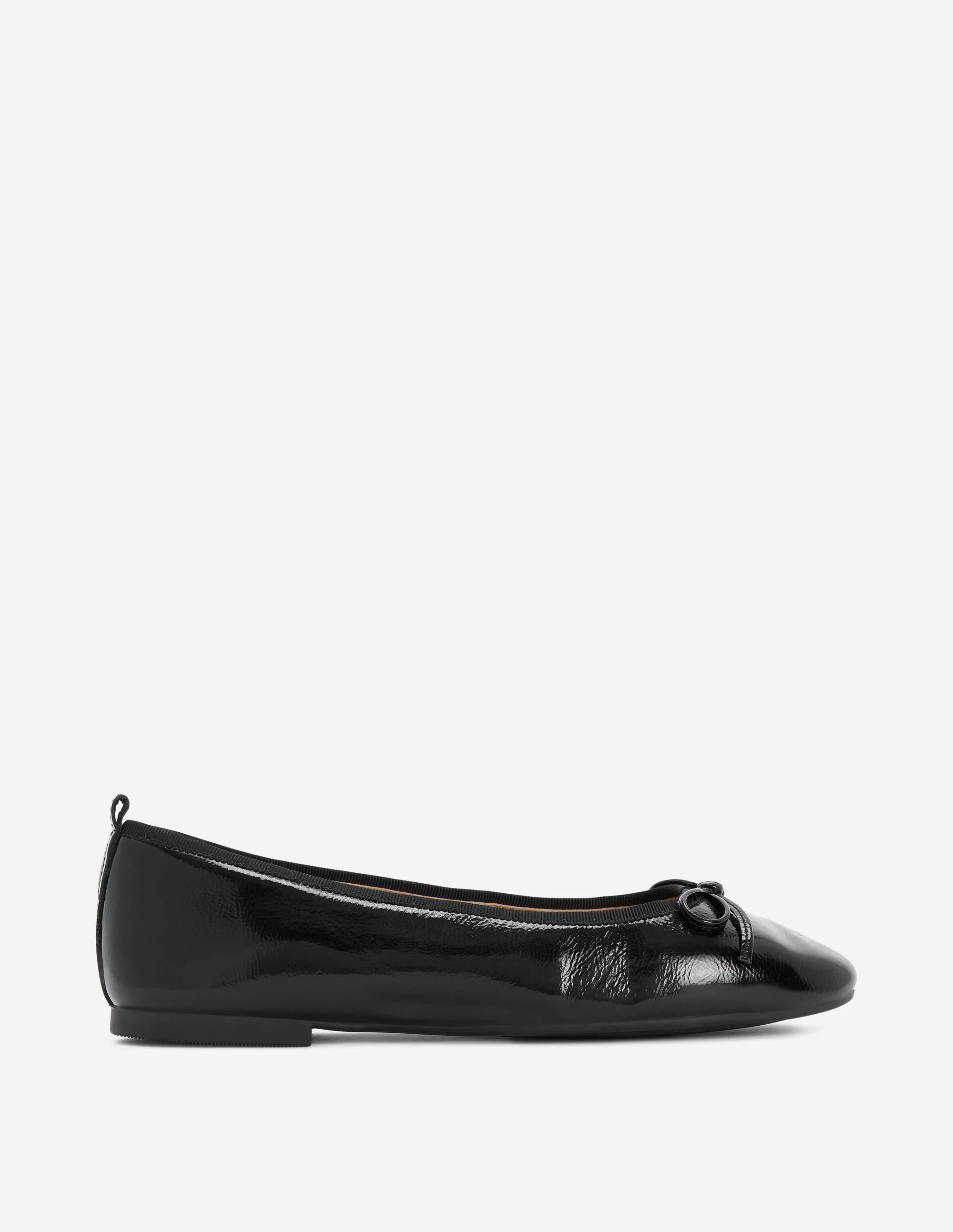 Patti Round Toe Ballet Flats-Black - 1