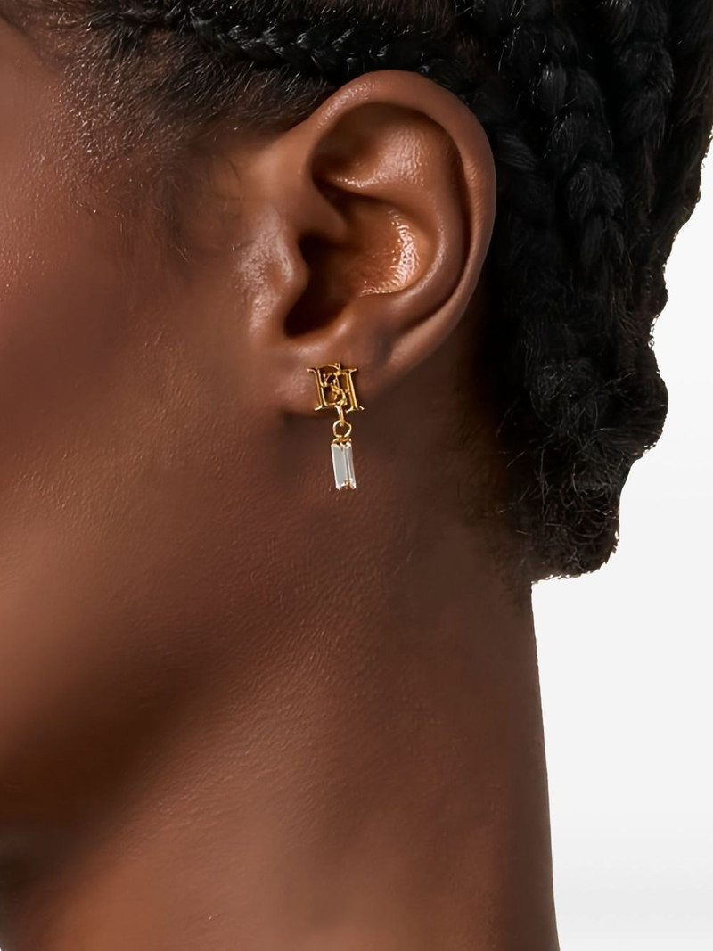 ELISABETTA FRANCHI logo-plaque earrings outlook