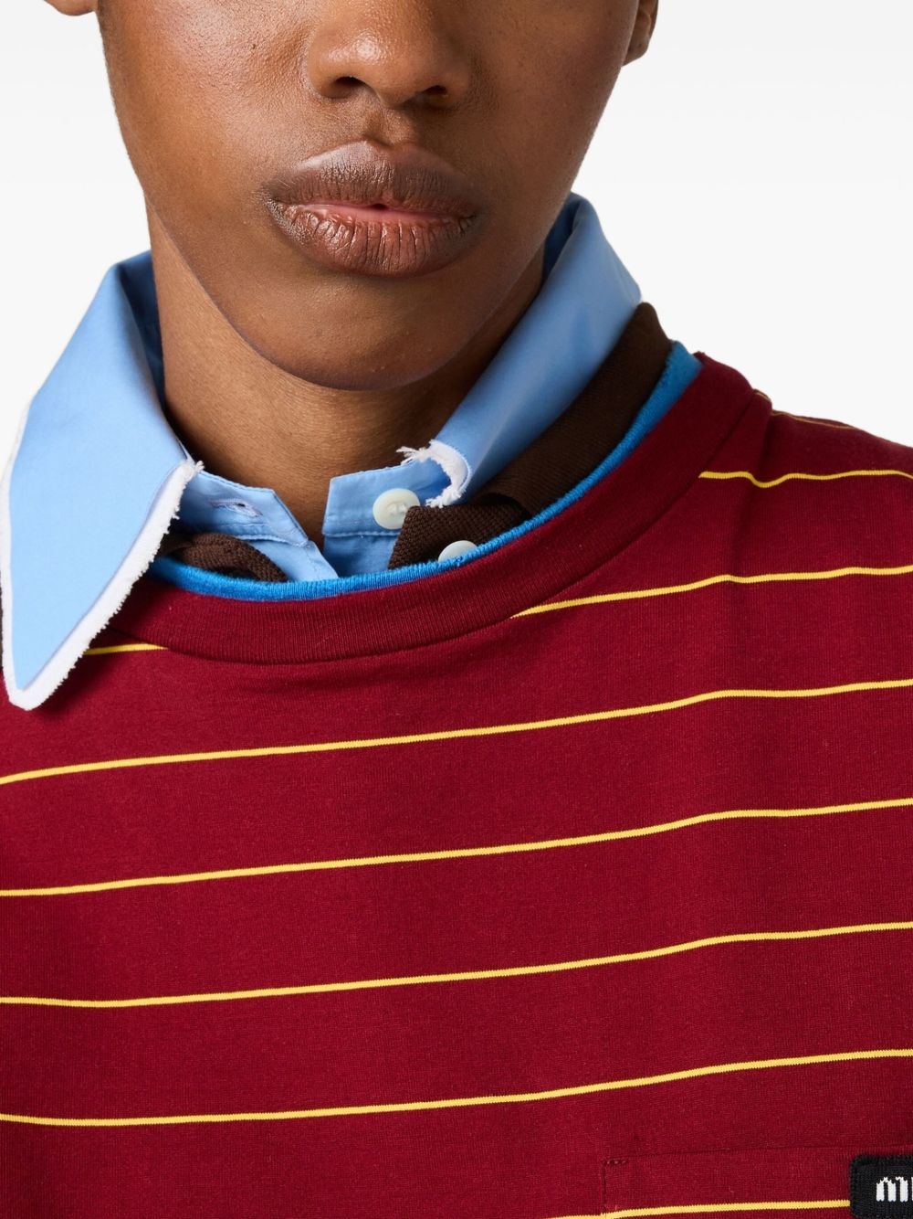 long-sleeved cotton T-shirt - 6