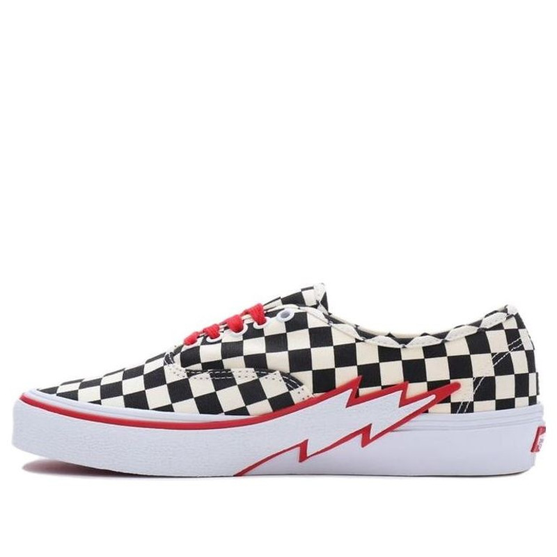 (WMNS) Vans Authentic Bolt Checkerboard 'Black White' VN000BWCCKK - 1