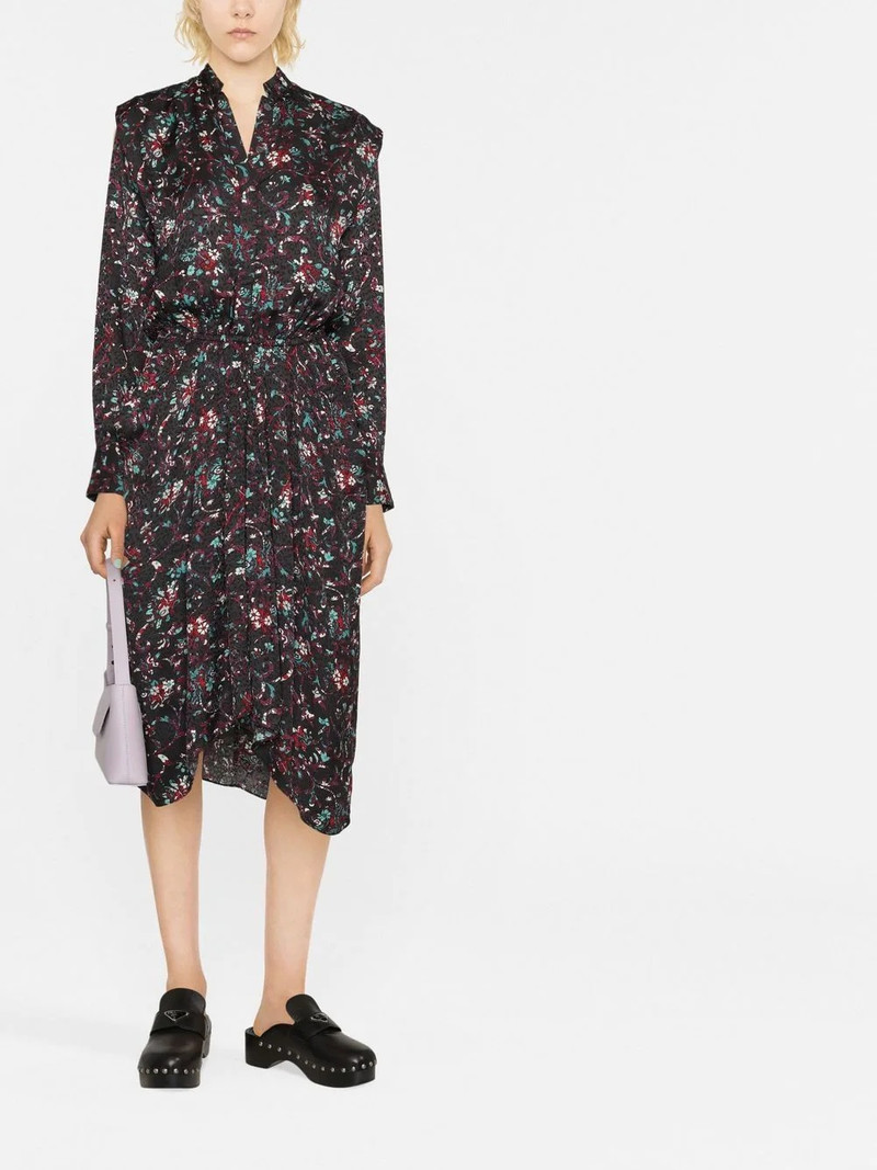 Isabel Marant Étoile Okleya floral-print midi dress outlook