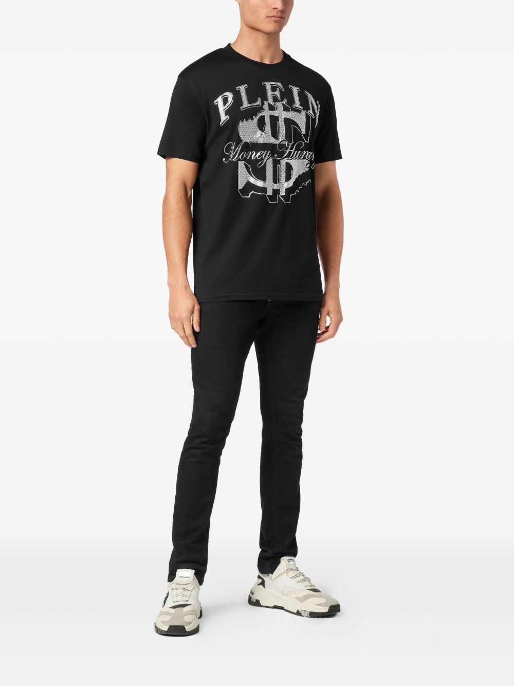 rhinestone-embellished T-shirt - 2