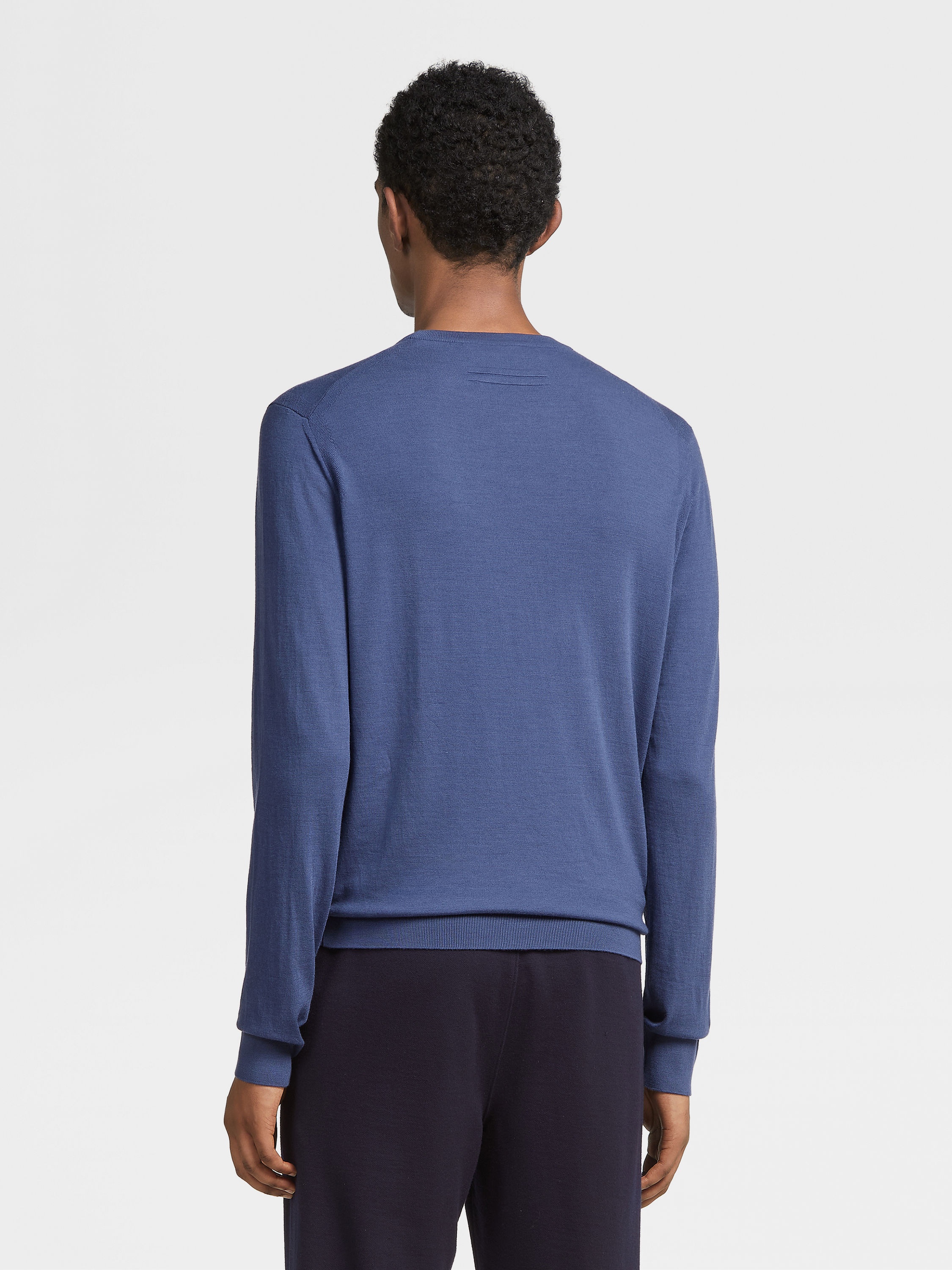 LIGHT BLUE 12MILMIL12 WOOL CREWNECK - 3
