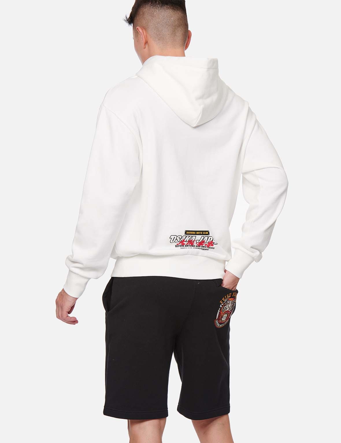 DARUMA BOX PRINT HOODED SWEATSHIRT - 4