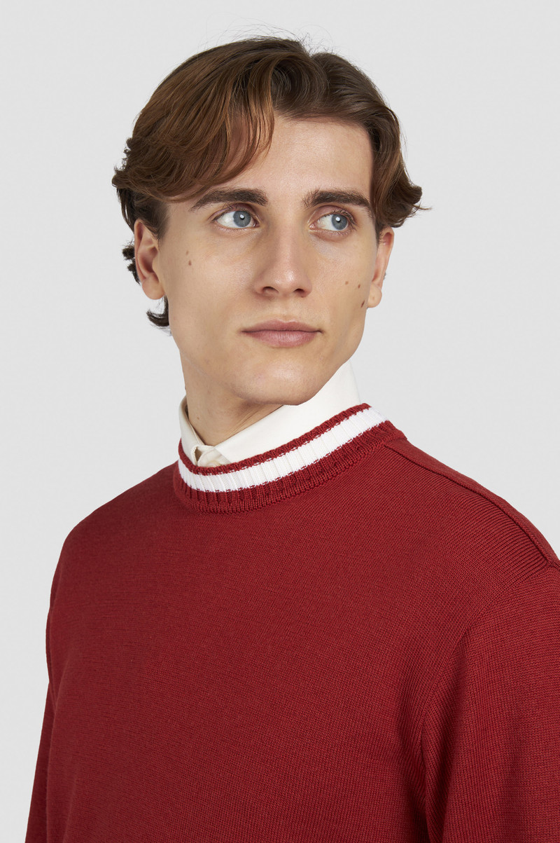 SOFT COOL TOUCH WOOL CREWNECK SWEATER 4